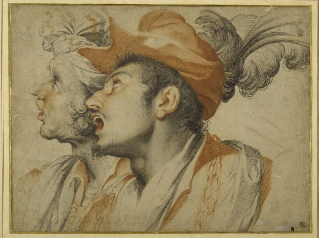 Studio di due teste giovani - The Devonshire Collections, Chatsworth